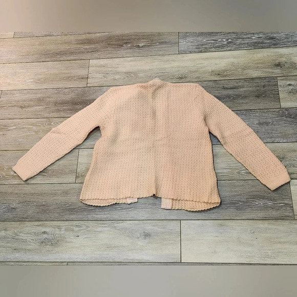 Bams vintage virgin wool light pink cardigan with embroidered trim and pockets - Picture 3 of 11